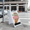 Signmission New York Style Pizza, A-Frame & 2 Decals Installed, Heavy-Duty Plastic Frame SBHD-D-2436-New York Style Pizza - alternate 5