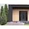 Vdomdoors Front Exterior Prehung Steel Door Ronex1477 Black Enamel 2 Sidelight Exterior Windows Sidelites RONEX1477EXD-BLK-W12+36+12xH80-LH-I - alternate 6