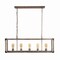 Jonathan Y Magnolia 36" 5-Light Linear Adjustable Iron Rustic Farmhouse LED Pendant, Brown JYL7477A - alternate 13