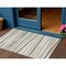 Homeroots 3' X 5' Ivory And Gray Striped Washable Indoor Outdoor Area Rug 597331 - alternate 1