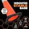 Xpose Safety 36 in Slim Line Orange Traffic Cone, PVC, 6 in & 4 in Reflective Collar, DOT Approved, 24 PK OTC36SL-64-24-X - alternate 4