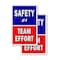 Signmission Safety Is A Team Effort, A-Frame & 2 Decals Installed, Heavy-Duty Plastic Frame SBHD-D-2436-Safety Is A Team Effort - alternate 4