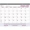 Brownline Monthly Desk Pad Calendar, 22 x 17, White/Burgundy Sheets, 12-Month (Jan to Dec): 2025 C1731V - alternate 1