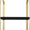 Homeroots 71" Black Stainless Steel and Wood Three Tier Etagere Bookcase with A Drawer 544734 - alternate 7
