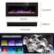 Edendirect 50 in. Freestanding Electric Fireplace in Black, Wall Mount with Multi-Color Flames, Remote ZR-71811098293 - alternate 9