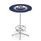 Holland Bar Stool Co 42" Chrome Edmonton Oilers Pub Table, 36" dia. Top L216C4236EdmOil - alternate 1