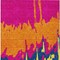 Homeroots 8' X 10' Pink Orange And Blue Abstract Washable Indoor Outdoor Area Rug 613641 - alternate 7