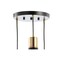 Jonathan Y Apollo 15" 3-Light Metal Cluster LED Pendant, Black/Brass Gold JYL6133A - alternate 8