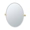 Gatco Elevate 32" Frameless Oval Mirror, Brushed Brass 4069LG - alternate 1