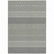 Homeroots 8' X 10' White And Black Chevron Washable Indoor Outdoor Area Rug 612301 - alternate 8