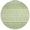 Homeroots 8' Green Sage And Ivory Round Geometric Washable Indoor Outdoor Area Rug 613845 - alternate 6