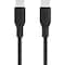 Belkin BOOST CHARGE Braided USB-C to USB-C Cable, 100 W Power Delivery, 6.6 ft, Black CAB014BT2MBK - alternate 15