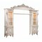 Homeroots 101in Antiqued White, Clear Distressed Solid Wood, Wood Textured Door Entertainment Center 348661 - alternate 3