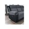 Homeroots 86" Black And Gray Fabric Reclining USB Sofa With Toss Pillow 559211 - alternate 1