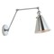Jonathan Y Rover 7" Classic Industrial Metal Adjustable Arm LED Wall Sconce, Chrome JYL7460A - alternate 1