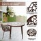 Leisuremod Devon 3-Piece Outdoor Patio Dining Set, Tempered Glass Top Table & 2 Stackable Arm Chairs, Brown DT20CABR2 - alternate 7