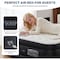 Yssoa Twin Camping Air Mattress with Built-in Electric High-Speed Pump, 16in Bed Height, Blow Up In 3A88HKMATSAIRTWIN16BLK - alternate 4