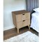Homeroots 24" Natural Wood Two Drawer Nightstand 552253 - alternate 5
