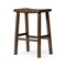 Homeroots 30" Brown Faux Leather and Solid Wood Backless Bar Height Bar Chair 632479 - alternate 6