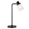 Homeroots 21" Black Metal Arched Table Lamp With Clear Cone Shade 524489 - alternate 6