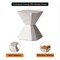 Leisuremod Azure 17 in Modern Round Fiberstone Side Table, Weather-Resistant, Fully Assembled AST17MW - alternate 8