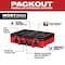 Milwaukee Tool PACKOUT Tool Case With Customizable Insert, Polymer, Black/Red, 20-1/2 in W x 15 in D x 6 in H 48-22-8450 - alternate 10