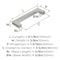 Amerock Monument 3-3/4 inch (96mm) Center-to-Center Satin Nickel Cabinet Pull, 25PK 25VMP36570G10 - alternate 4