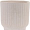 Homeroots 8" Beige Recycled Paper Textured Lines Urn Table Vase 632610 - alternate 3