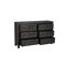 Homeroots 57" Black Solid Wood Six Drawer Dresser 569589 - alternate 5