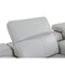Homeroots 107" Light Gray Italian Leather Reclining Metal USB Sofa 720289 - alternate 8