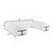Homeroots White Italian Leather Power Reclining U Shaped Eight Piece Corner Sectional With Console 634680 - alternate 12