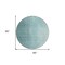 Homeroots 8' Teal Blue And Aqua Round Abstract Washable Indoor Outdoor Area Rug 588234 - alternate 8