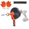 Vevor Drain Auger 25ft 1/4in Drum Plumbing Drain Snake Clog Remover Manual-feed RC-2005F - alternate 1