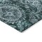 Homeroots 8' Teal Blue And Dark Green Round Floral Medallion Washable Indoor Outdoor Area Rug 603199 - alternate 7