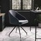 Martha Stewart Sora Upholstered Stationary Office Chair in Gray/Oil Rubbed Bronze CH-222119-GY-BK-MS - alternate 9