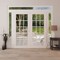 Vdomdoors Front Exterior Prehung Metal-Plastic Double Doors Clear Glass / MANUX 8151 White Silk / Office Comm MANUX8151DEXD-WS-W12+72+12xH80+16-RH-I - alternate 4