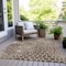 Homeroots 8' X 10' Brown And Beige Geometric Washable Indoor Outdoor Area Rug 595064 - alternate 8