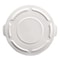 Rubbermaid Commercial 32 Gal Trash Can Lid, White, Plastic, 22.25 in W/Dia FG263100WHT - alternate 3