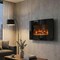 Northwest 36-Inch Wall Mounted Electric Fireplace Curved Glass Heater with Removable Stand 80-WSG032 - alternate 12