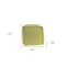 Homeroots 18" Citron and Natural Cotton And Jute Cube Pouf Ottoman 551551 - alternate 8