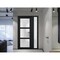 Vdomdoors Front Exterior Prehung FiberGlass Door Frosted Glass / Manux 8552 Matte Black / Sidelight Exterior MANUX8552EXD-BLK-W36+12 x H80-RH - alternate 6