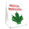 Signmission Medical Marijuana Dispensary, 36 Inch x 24 Inch A-frame Yard Sign, Plastic Sign SBC-2436-Medical Marijuana Dispensary - alternate 1