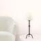 Homeroots 32" Black Metal Table Lamp With Off White Empire Shade 524778 - alternate 5