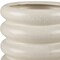 Homeroots 12" Cream Cylinder Ceramic Table Vase 608340 - alternate 3