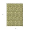 Homeroots 8' X 10' Green Damask Washable Non Skid Indoor Outdoor Area Rug 563886 - alternate 9
