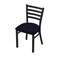 Holland Bar Stool Co 400 Jackie 18" Chair with Black Wrinkle Finish and Canter Twilight Seat 40018BW002 - alternate 1