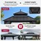 Sunjoy Kingston 10x10 Gazebo with Metal Roof , Curtain, and Netting - Gray Aluminum Posts A10204362100 - alternate 9