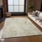 Homeroots 5' X 8' Khaki Beige And Tan Floral Washable Indoor Outdoor Area Rug 583113 - alternate 5