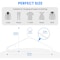 Simple Deluxe YSSOA Plastic Hangers, Clothes Hangers with Non-Slip Hooks, White, 20PK HKHANGPLASTC20WHT - alternate 6