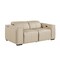 Homeroots 77in Cream and Brown Italian Leather Power Reclining Loveseat With Storage 720544 - alternate 8
